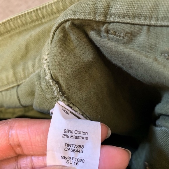 Madewell Olive Wide Leg Crop - Picture 5 of 8